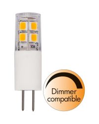 LED G4 1W 2700K 12V AC/DC Ø1.1x3.8cm Dimbaar