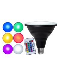 LED PAR38 7.5W 6000K + RGBW incl. afstandsbediening