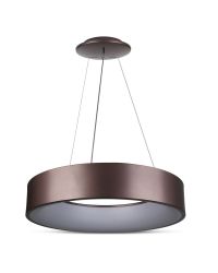 OP=OP Dimbare led design hanglamp 20W 3000K 1500Lm Koffiebruin