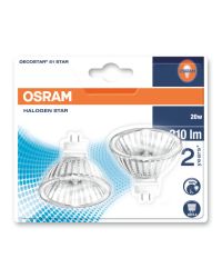 OP=OP 2 stuks Osram Decostar 51S 20W 12V 36° GU5.3 44860WFL