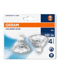 2 stuks Osram Decostar 51S 50W 12V 36° GU5.3 44870WFL