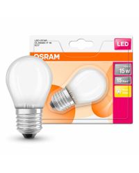 Osram LED kogellamp E27 1.5W 2700K Mat Niet dimbaar