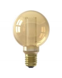 Calex LED Glassfiber Globe G80 E27 3.5W 1800K goud dimbaar