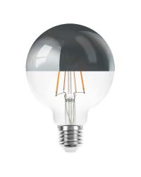 OP=OP Ledmaxx led kopspiegellamp zilver G95 E27 6W 2200K Niet dimbaar