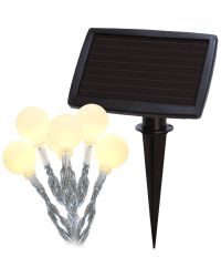 Solar lichtketting 20 led lampjes 6.75 meter lengte