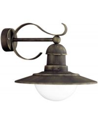 OP=OP Massive Palermo Wandlamp Brons E27 max 1x 60W IP44