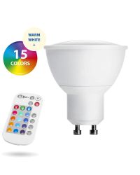 Smartwares LED GU10 5W/RGBW incl. afstandsbediening