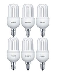 OP=OP 6 stuks Philips Genie Spaarlamp E14 11W/865 6500K