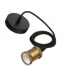 Philips vintage pendel Ø10cm goud E27 met 2m textielsnoer