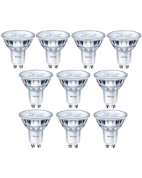 10 stuks Philips LED GU10 3W/827 36º Dimbaar