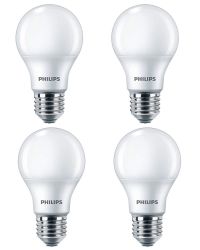 4 stuks Philips led lamp E27 8W/927-922 Mat WarmGlow Cri90