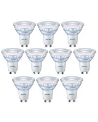 10 stuks Philips LED GU10 4W/827 36º Dimbaar