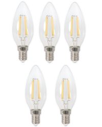 5 stuks Calex LED Kaarslamp E14 2W 2700K Niet dimbaar