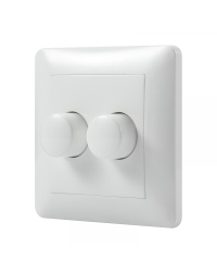 Duo dimmer afdekraam geschikt voor duo dimmer DM075