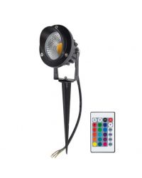 LED Tuinspot met grondpen 9W RGB met afstandsbediening