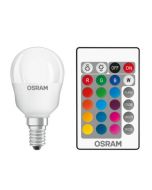 Osram LED kogellamp E14 5.5W/RGBW incl. afstandsbediening