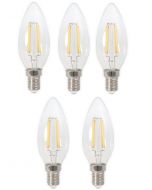 5 stuks Calex LED Kaarslamp E14 2W 2700K Niet dimbaar